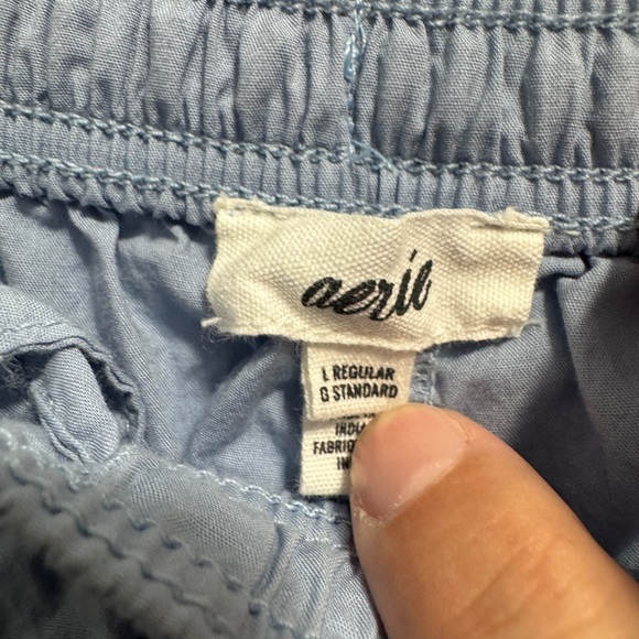 Aerie Ruched Side Joggers Baby Blue - Picture 4 of 11